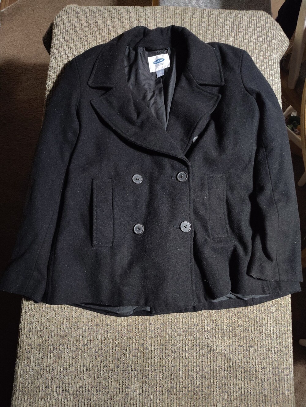 Old Navy Pea Coat Jacket Size Large Excellent Condition